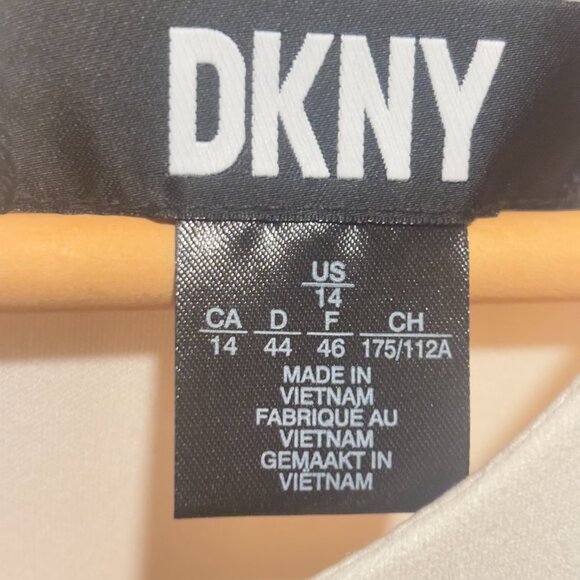 DKNY Womens Keyhole Ruched Wear dress Size 14 - Picture 13 of 16